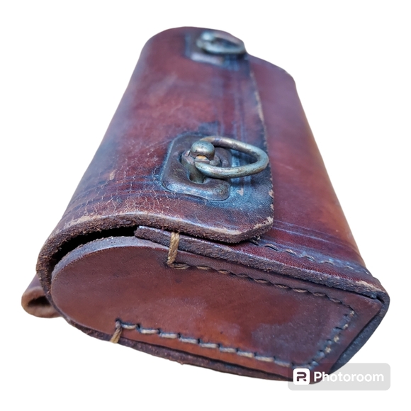 Antique Leather Bicycle Tool Bag - Picture 4 of 8